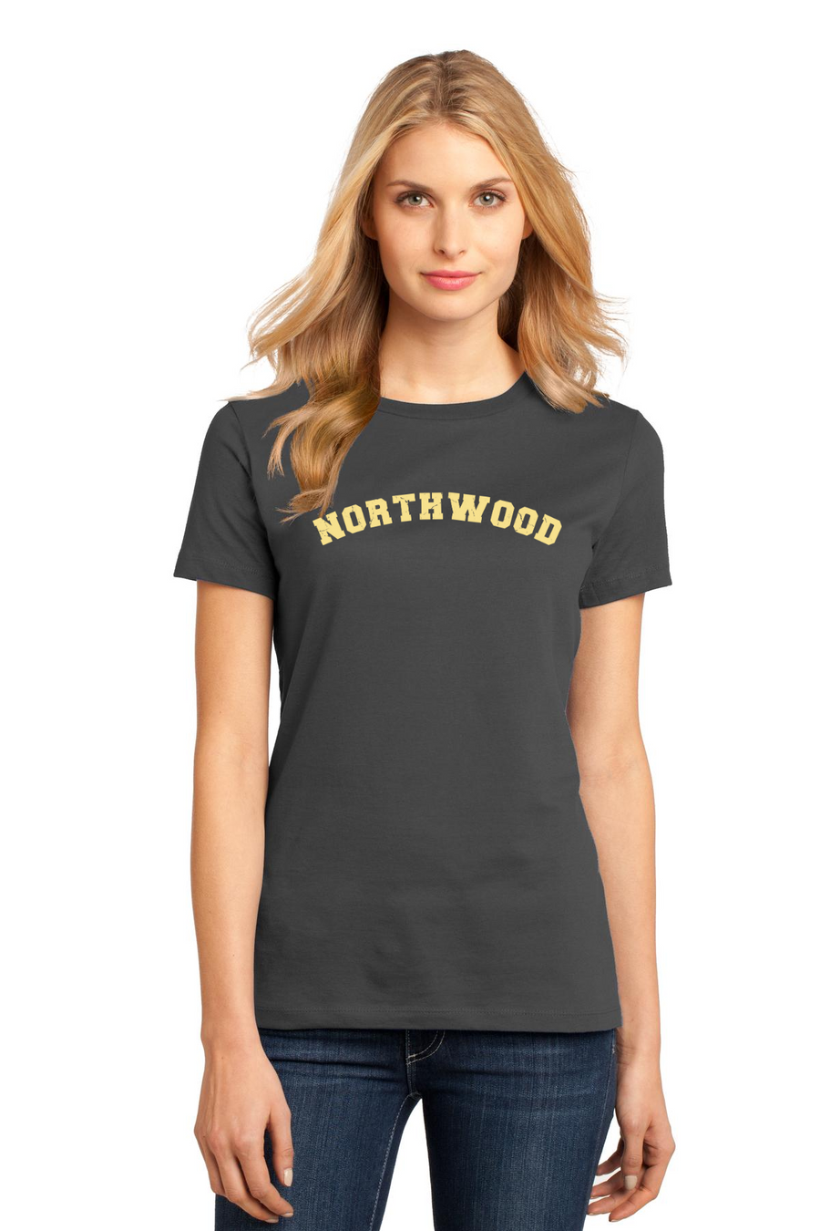 Northwood Elementary Spirit Wear 2023-24 On-Demand-Premium District Womens Tee Typographic Logo