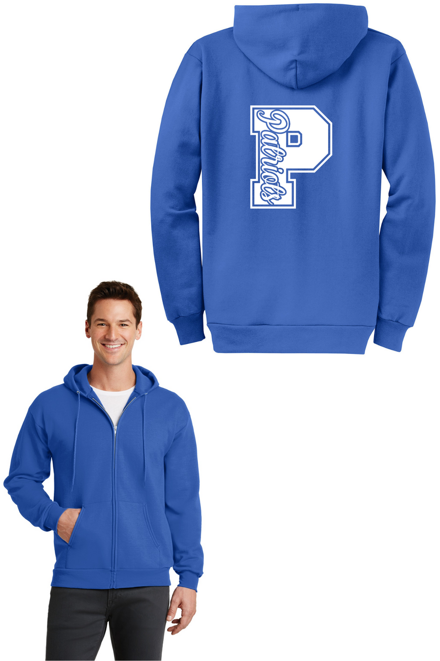 McGees Crossroads Elementary Spirit Wear 2023-24 On-Demand-Unisex Full-Zip Hooded Sweatshirt