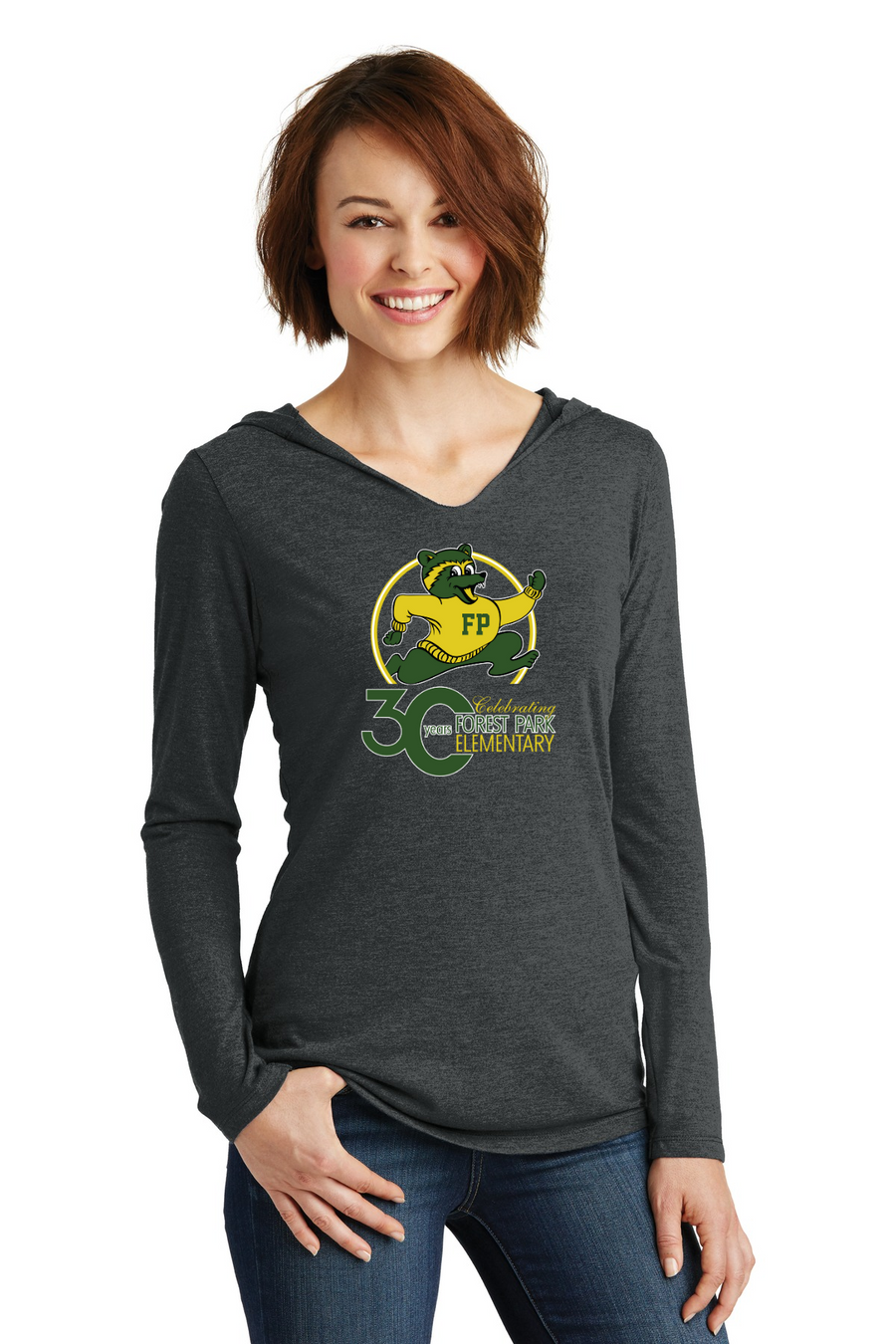 Forest Park Elementary Spirit Wear 2023-24 On-Demand-District Women's Perfect Tri Long Sleeve Hoodie