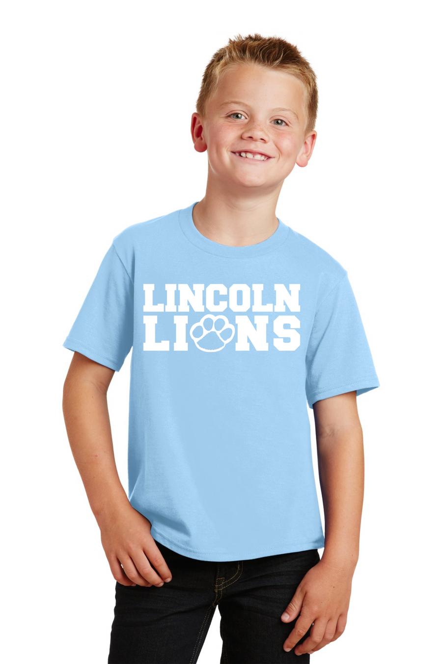 Lincoln Elementary School (Ridgefield Park, NJ) 2023/24 On-Demand-Premium Soft Unisex T-Shirt Lincoln ALL White Logo