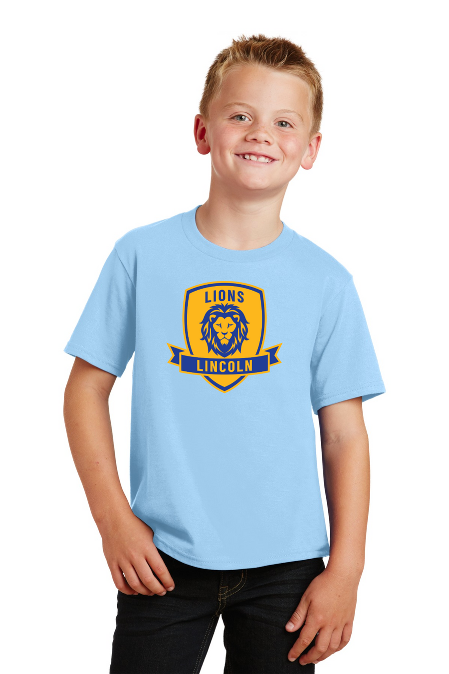 Lincoln Elementary School (Ridgefield Park, NJ) 2023/24-Premium Soft Unisex T-Shirt Crest Logo