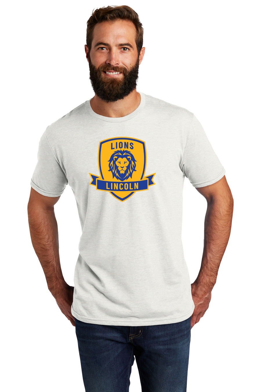 Lincoln Elementary School (Ridgefield Park, NJ) 2023/24 On-Demand-Allmade Unisex Tri-Blend Tee AL2004 Crest Logo