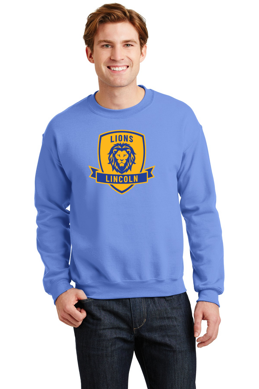 Lincoln Elementary School (Ridgefield Park, NJ) 2023/24-Unisex Crewneck Sweatshirt Crest Logo
