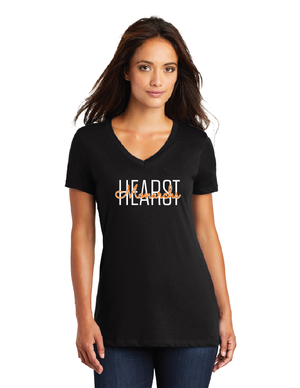 Hearst Elementary 2023-24 Spirit Wear On-Demand-Premium District Womens Script V-Neck