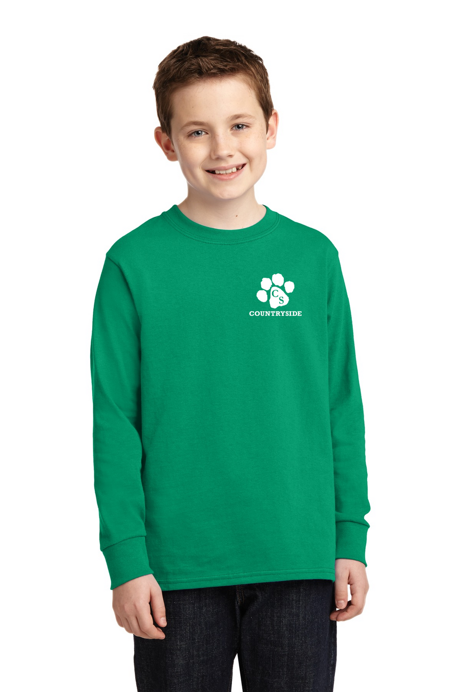 Countryside Elementary Spirit Wear 2023-24 On-Demand-Unisex Long Sleeve Shirt Left Chest Logo