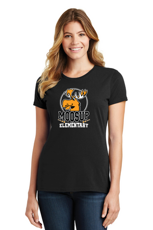 Moosup Elementary School Spirit Wear 2023-24 On-Demand Store-Port and Co Ladies Favorite Shirt Circle Logo