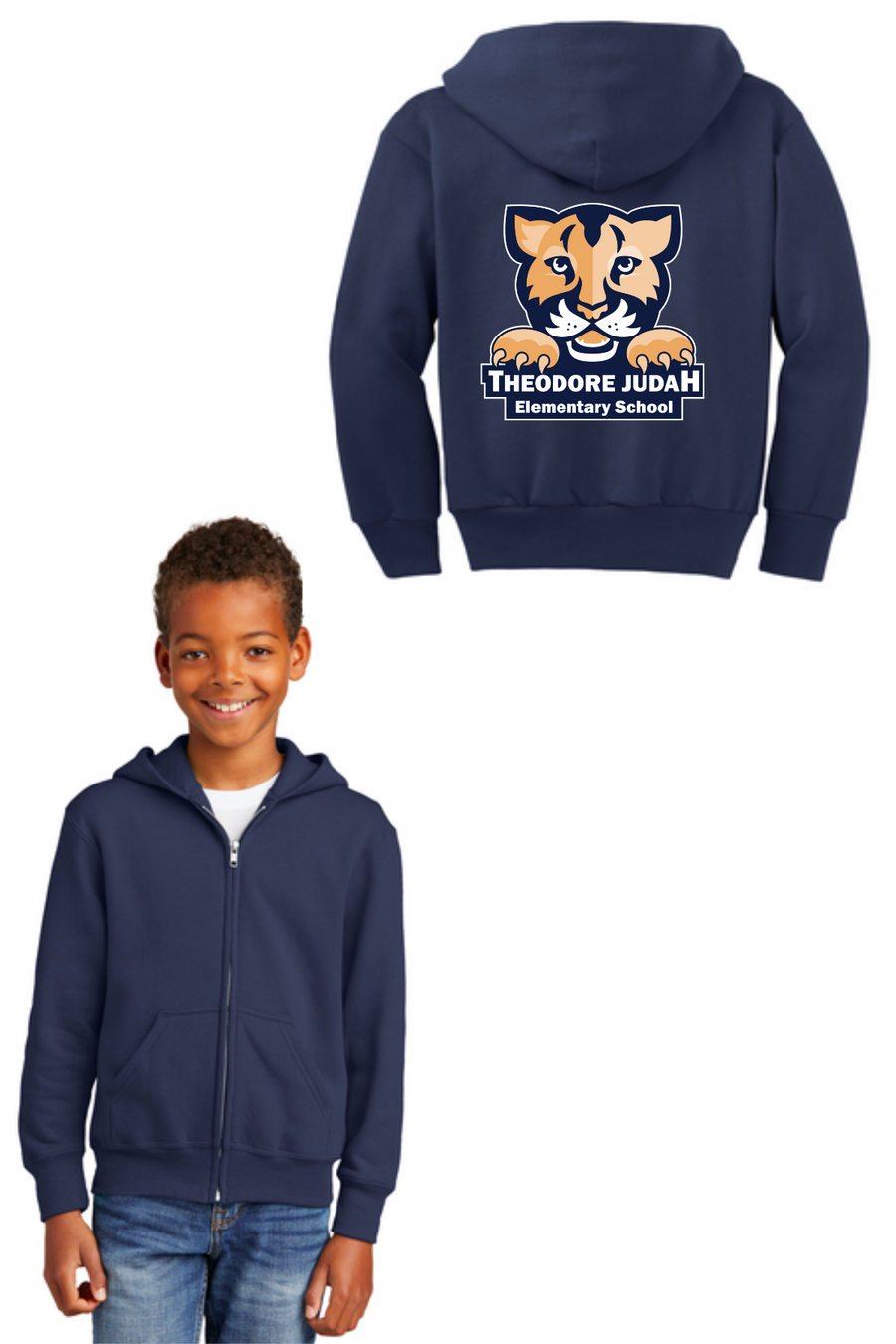 Theodore Judah Spirit Wear 2023 - 2024 On-Demand-Unisex Full-Zip Hooded Sweatshirt