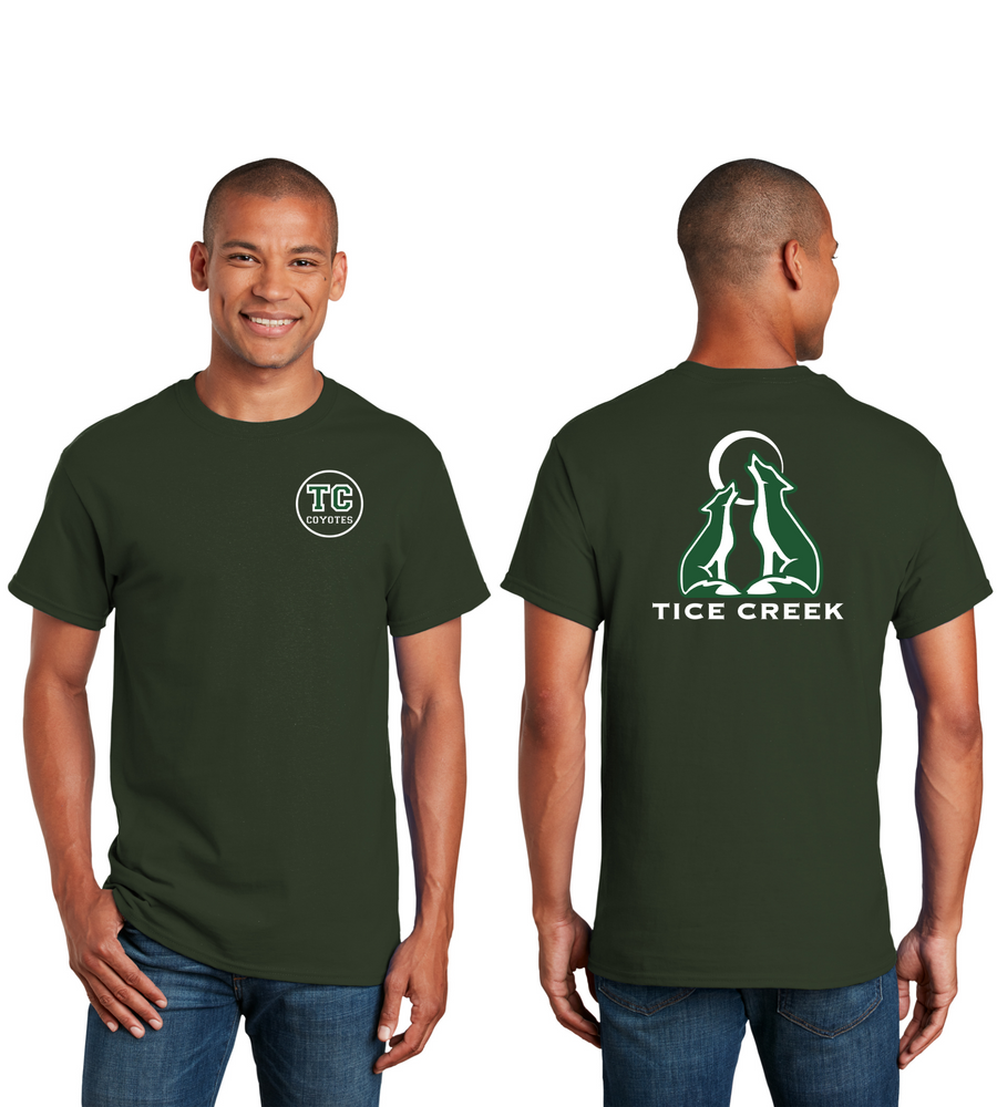 Tice Creek Spirit Wear 2023-24-Unisex T-Shirt Front/Back Logo