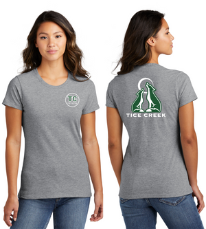 Tice Creek Spirit Wear 2023-24 On-Demand-Port and Co Ladies Favorite Shirt Front/Back Logo