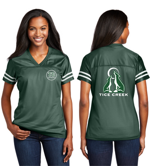 Tice Creek Spirit Wear 2023-24-Sport-Tek Ladies Jersey Front/Back Logo