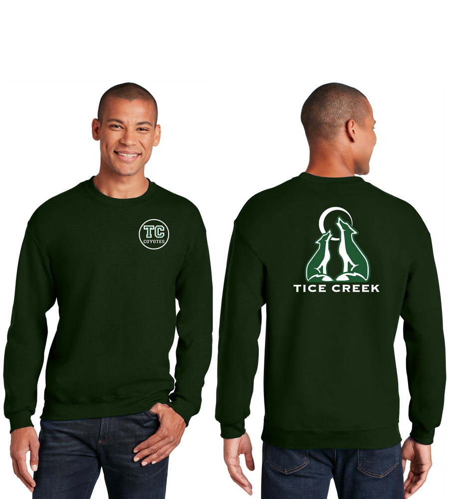 Tice Creek Spirit Wear 2023-24-Unisex Crewneck Sweatshirt Front/Back Logo