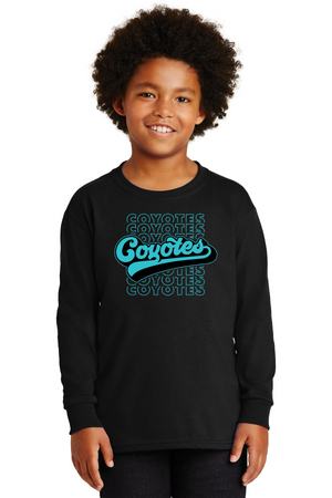 Rivera Elementary Spirit Wear 2023/24-Unisex Long Sleeve Shirt Typographic Logo