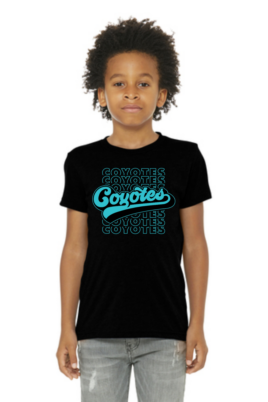 Rivera Elementary Spirit Wear 2023/24-BELLA+CANVAS Triblend Short Sleeve Tee Typographic Logo