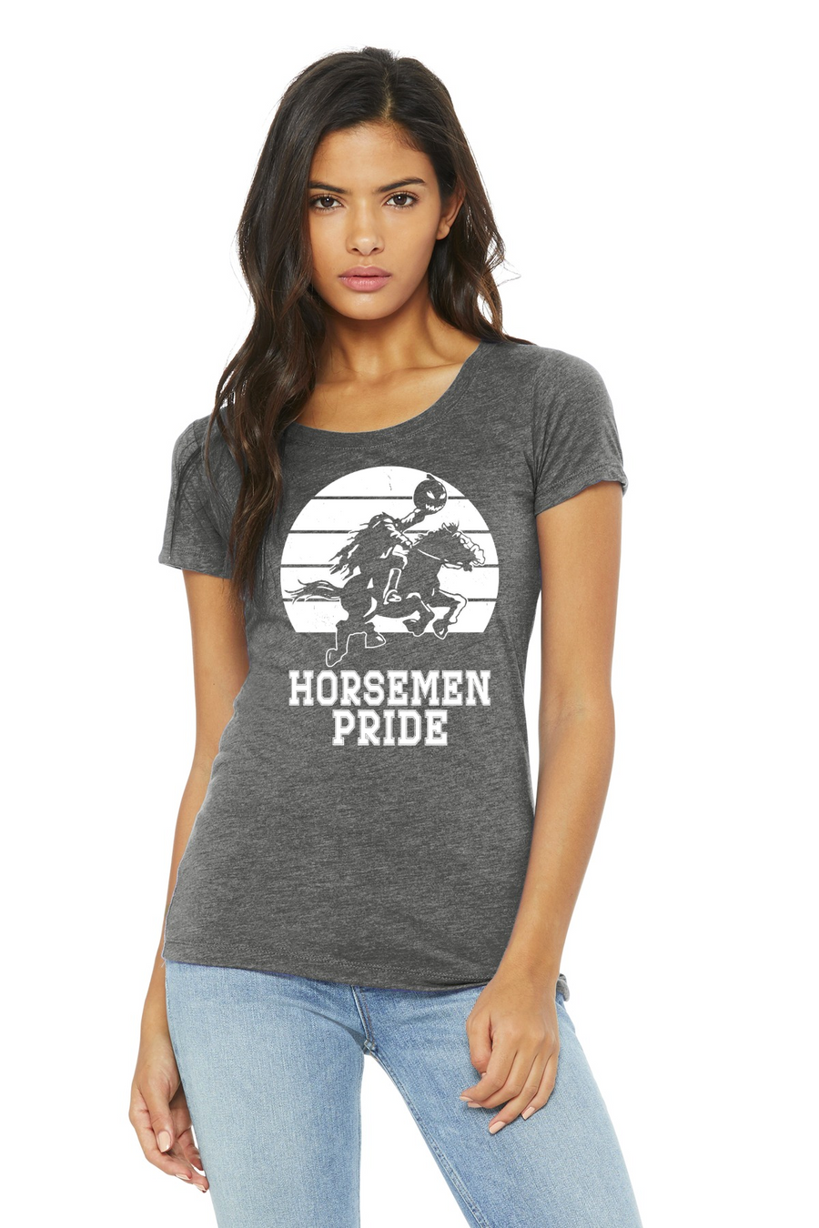 Sleepy Hollow Horsemen PTA 2023/24 Spirit Wear On-Demand-BELLA CANVAS Womens Triblend Short Sleeve Tee