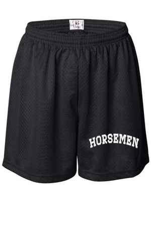 Sleepy Hollow Horsemen PTA 2023/24 Spirit Wear On-Demand-Womens Pro Mesh 5-inch Inseam Shorts with Solid Liner