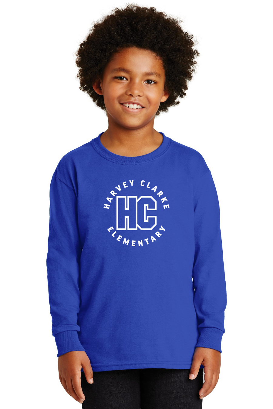 Harvey Clarke Elementary 2023-2024-Unisex Long Sleeve Shirt HC Circle Logo
