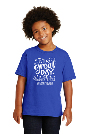 Harvey Clarke Elementary 2023-2024 On-Demand-Unisex T-Shirt Its a great day Logo