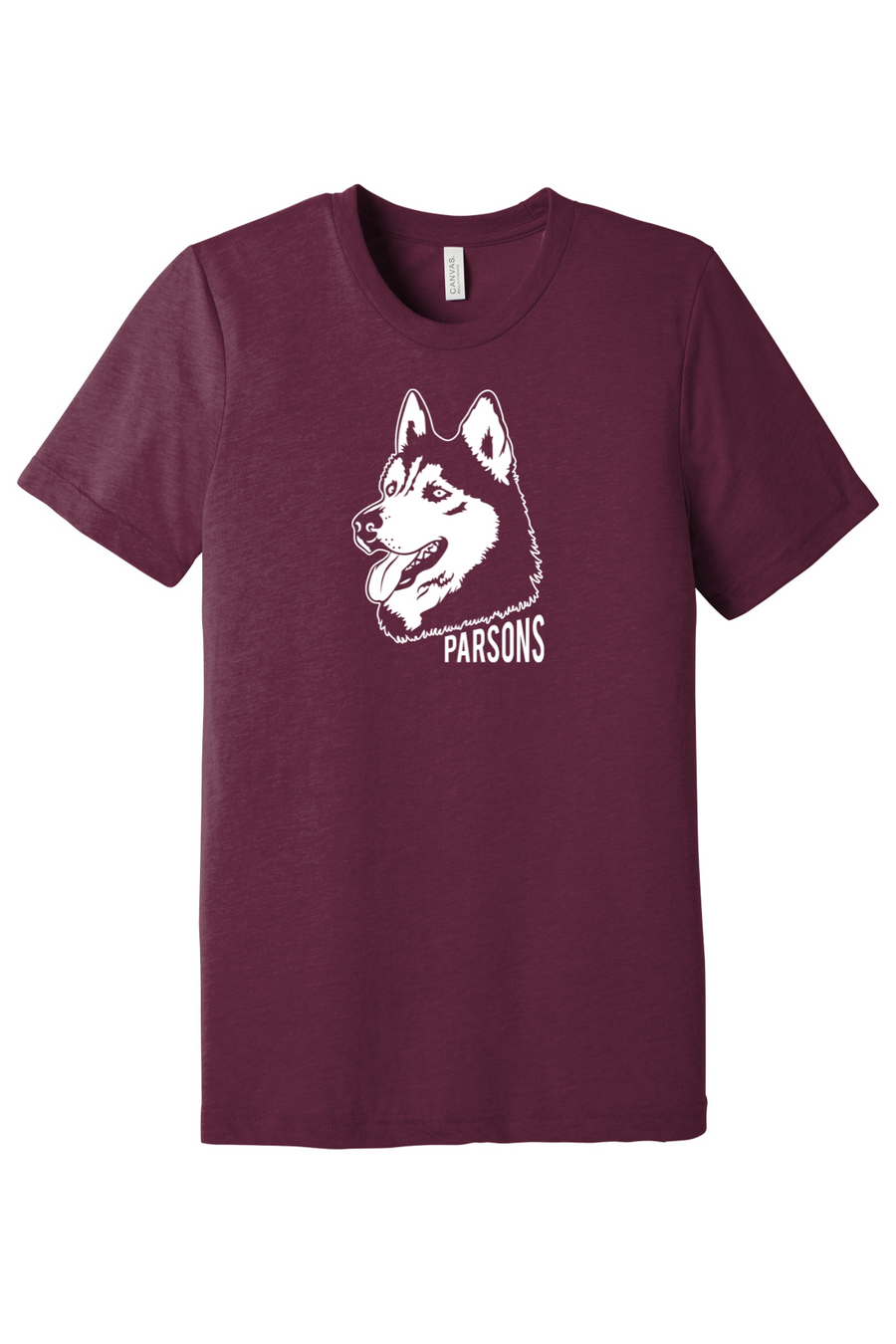 Parsons Memorial Elementary On-Demand-BELLA+CANVAS Triblend Short Sleeve Tee Husky Mascot Logo