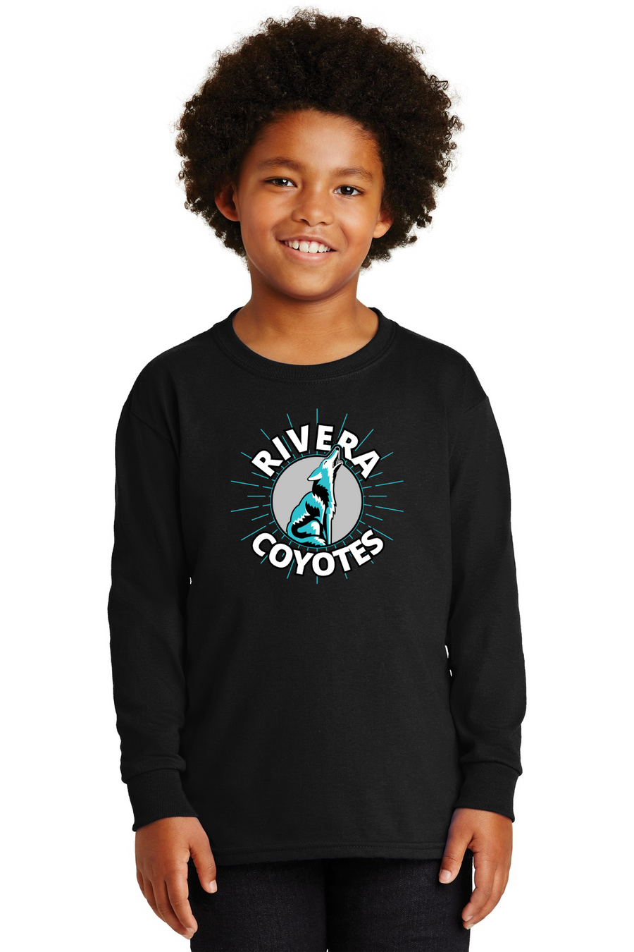 Rivera Elementary Spirit Wear 2023/24-Unisex Long Sleeve Shirt Circle Mascot Logo