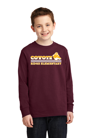 Coyote Ridge Elementary On-Demand-Unisex Long Sleeve Shirt Stripe Logo
