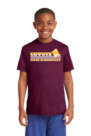 Coyote Ridge Elementary On-Demand-Unisex Dryfit Shirt Stripe Logo