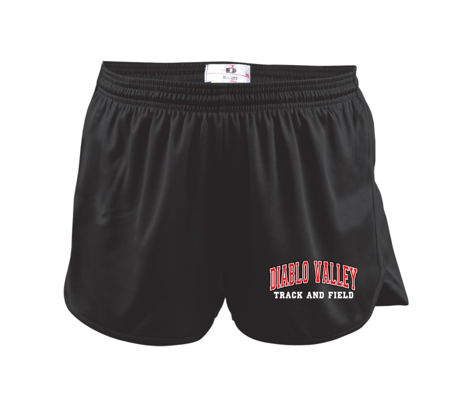 Diablo Valley Track And Field 2023/24 On-Demand-Unisex Solid Black Track Shorts