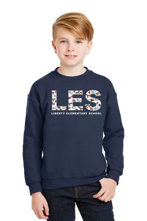 Liberty Elementary Student Design On-Demand-Unisex Crewneck Sweatshirt