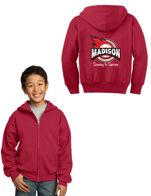 Madison Elementary (Redondo Beach, CA) 2023-24-Unisex Full-Zip Hooded Sweatshirt
