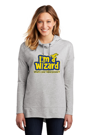 Round Hill Spirit Wear 2023-24 On-Demand-District Womens Featherweight French Terry Hoodie Wizard Logo