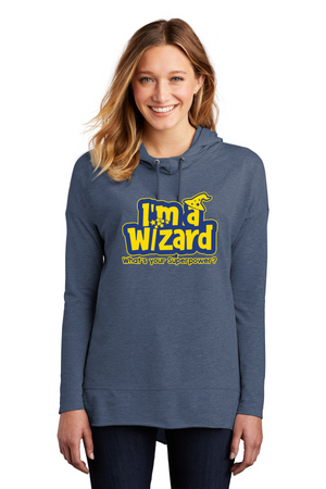 Round Hill Spirit Wear 2023-24 On-Demand-District Womens Featherweight French Terry Hoodie Wizard Logo