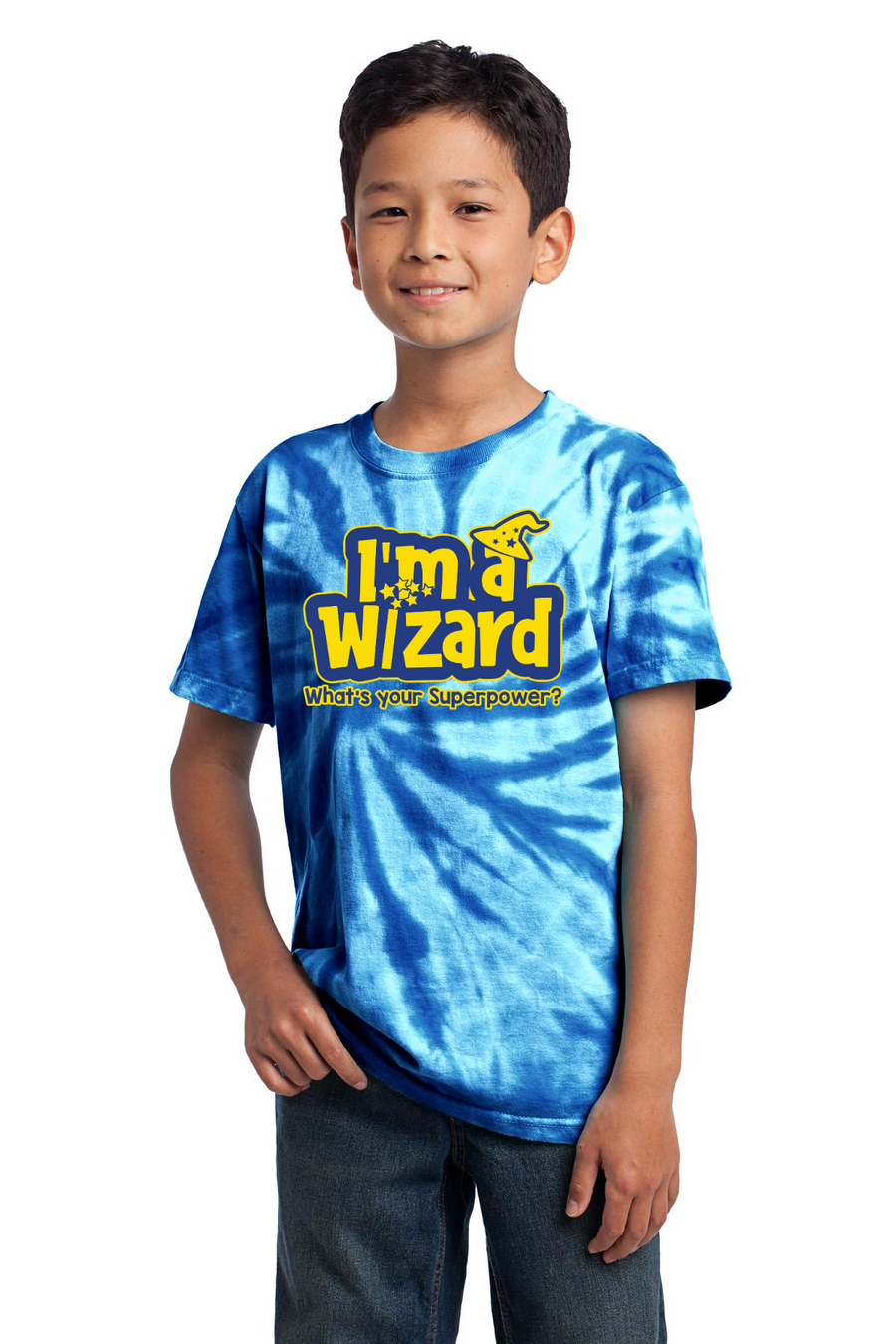 Round Hill Spirit Wear 2023-24 On-Demand-Unisex Tie-Dye Shirt Wizard Logo