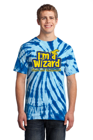 Round Hill Spirit Wear 2023-24 On-Demand-Unisex Tie-Dye Shirt Wizard Logo