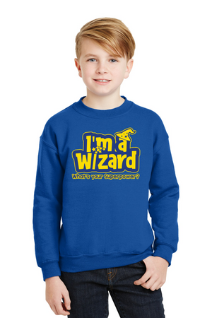 Round Hill Spirit Wear 2023-24 On-Demand-Unisex Crewneck Sweatshirt Wizard Logo