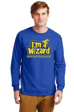 Round Hill Spirit Wear 2023-24 On-Demand-Unisex Long Sleeve Shirt Wizard Logo