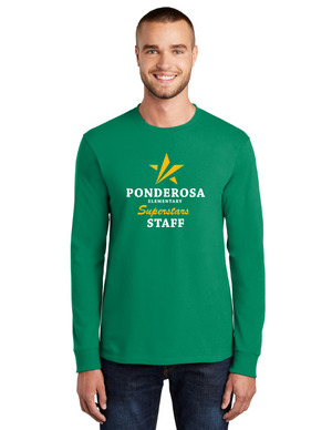 Ponderosa STAFF 2023-24 Spirit Wear-Unisex Long Sleeve Shirt