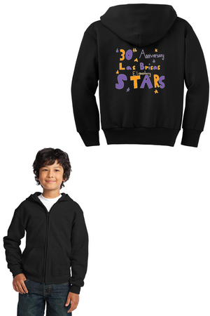 Las Brisas Back-to-School Spirit Wear 23/24 On-Demand-Unisex Full-Zip Hooded Sweatshirt 30th Anniversary Logo