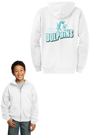 Ralph Dunlap Dolphin Spirit Wear 2023-24 On-Demand-Unisex Full-Zip Hooded Sweatshirt
