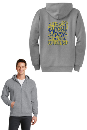 Round Hill Spirit Wear 2023-24 On-Demand-Unisex Full-Zip Hooded Sweatshirt Great Day Logo