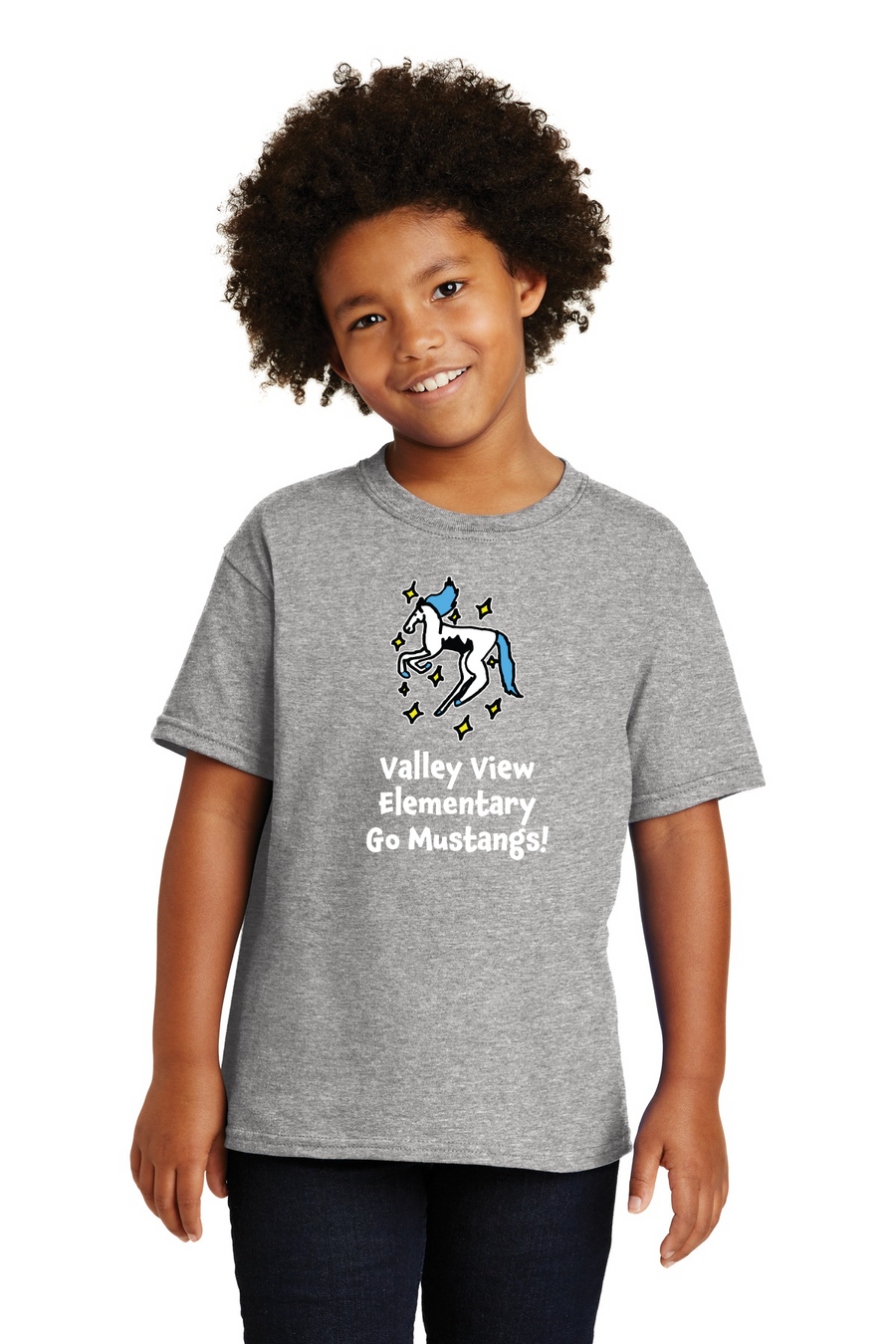 Valley View Elementary Back to School On-Demand-Unisex T-Shirt w/ Spirit wear Winner-3rd Grader-Jad Idrees Design
