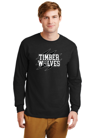 Twin Oaks STAFF Spirit Wear 2023-24-Unisex Long Sleeve Shirt Claw Logo
