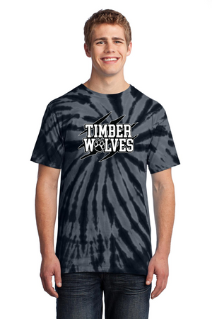 Twin Oaks STAFF Spirit Wear 2023-24-Unisex Tie-Dye Shirt Claw Logo