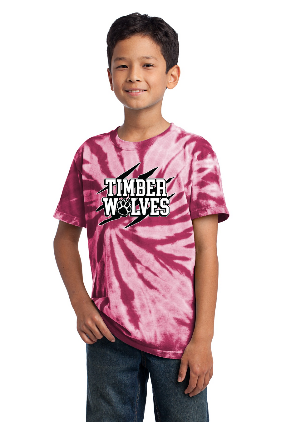 Twin Oaks Spirit Wear 2023-24-Unisex Tie-Dye Shirt Claw Logo