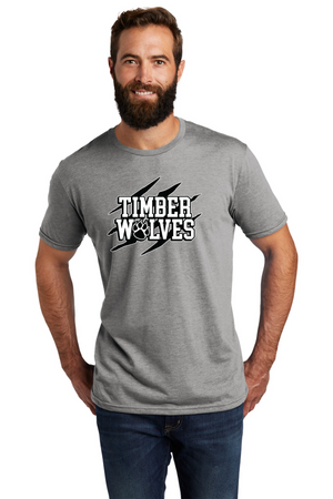 Twin Oaks STAFF Spirit Wear 2023-24-Allmade Unisex Tri-Blend Tee AL2004 Claw Logo