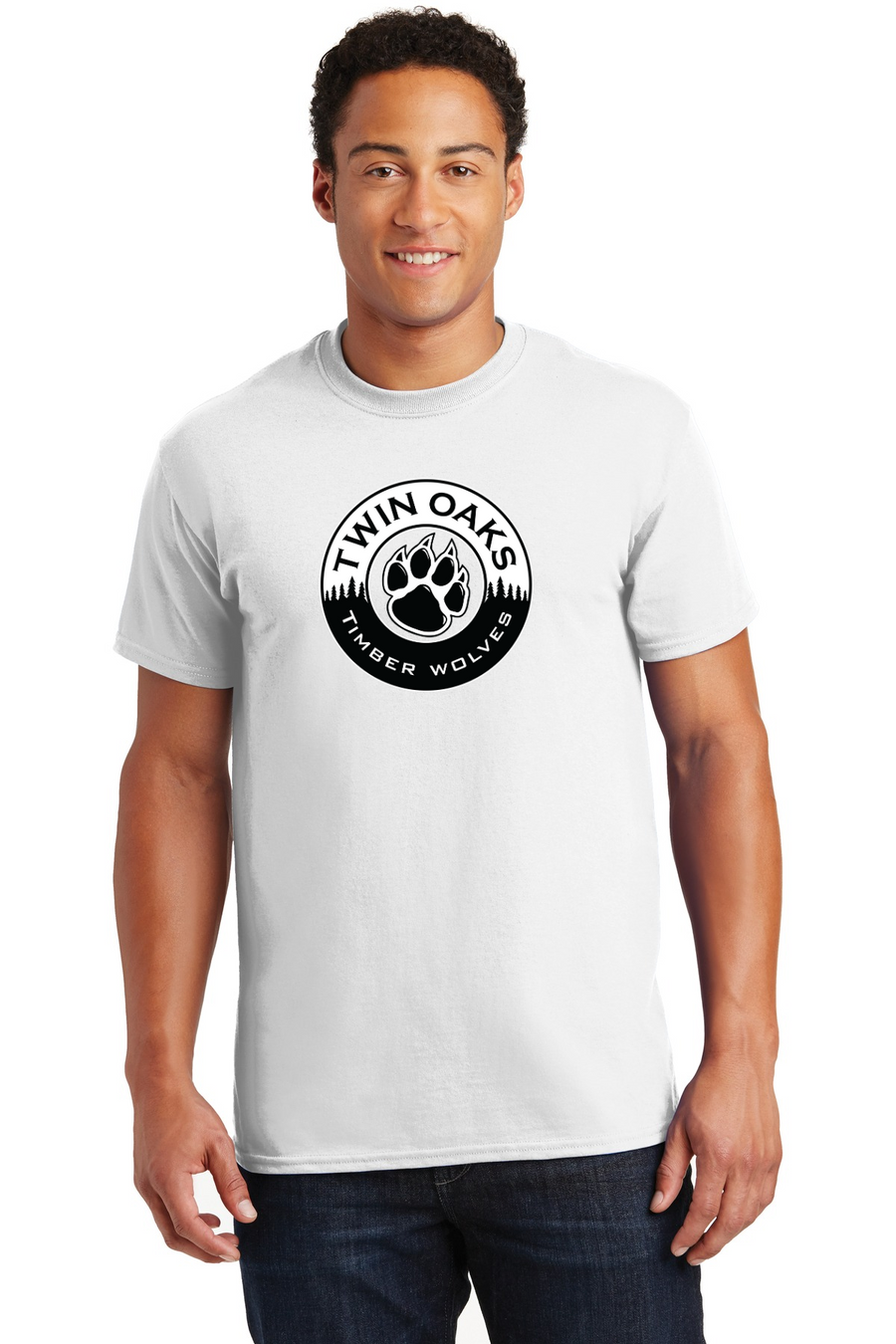 Twin Oaks STAFF Spirit Wear 2023-24-Unisex T-Shirt Circle Logo