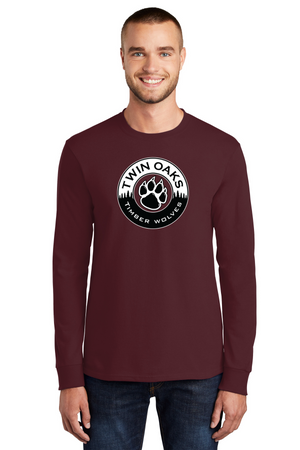 Twin Oaks STAFF Spirit Wear 2023-24-Unisex Long Sleeve Shirt Circle Logo