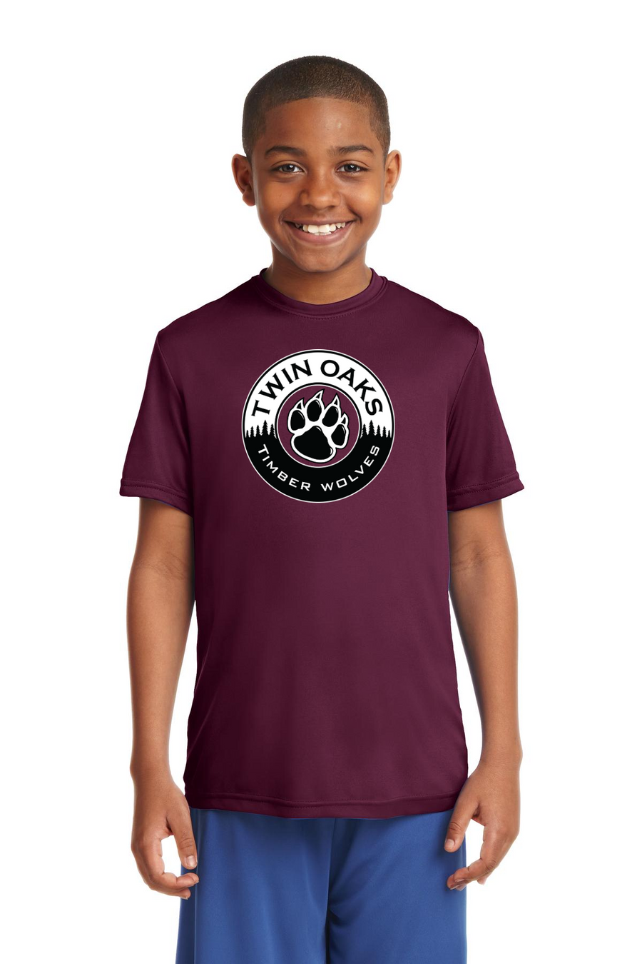 Twin Oaks Spirit Wear 2023-24-Unisex Dryfit Shirt Circle Logo