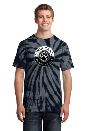 Twin Oaks Spirit Wear 2023-24 On-Demand Store-Unisex Tie-Dye Shirt Circle Logo