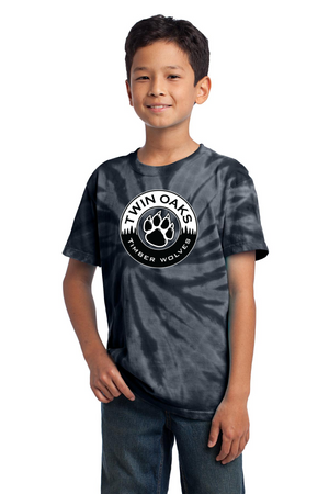 Twin Oaks Spirit Wear 2023-24-Unisex Tie-Dye Shirt Circle Logo