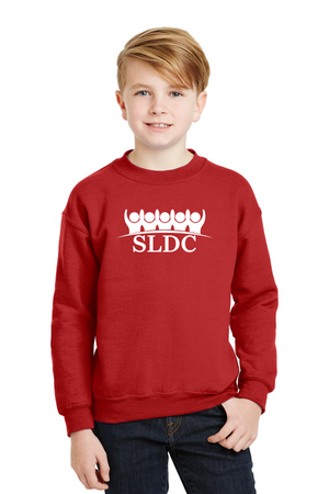 SLDC Spirit Wear On-Demand-Unisex Crewneck Sweatshirt White SLDC Logo