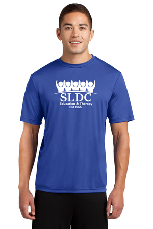 SLDC Spirit Wear On-Demand-Unisex Dryfit Shirt White SLDC Education & Theraphy Logo